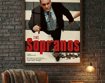The Sopranos Kunstdruck | Tony Soprano, Abbé Road Parodie