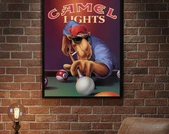 Joe Camel Billard Poster | Vintage Pop Art Druck
