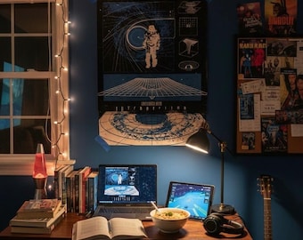 Interstellar Matte Poster | Film Art Print - 16 "x 24" / 20 "x 30 "/ 24 "x 36" Zoll Poster | Weltraumfilm Sci-Fi-Wandkunst