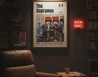 The Sopranos Kunstdruck | Abstraktes TV Serien Poster