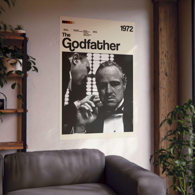 Der Pate Filmposter - Don Corleone, Mafia Film, Kino Deko Bild 11