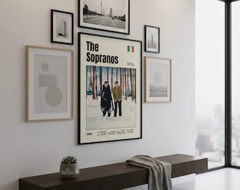 The Sopranos Kunstdruck “Pine Barrens” – Serienposter Mid-Century Modern