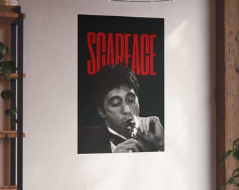Scarface Movie Poster Matte Vertikales Poster | Kultige Filmkunst