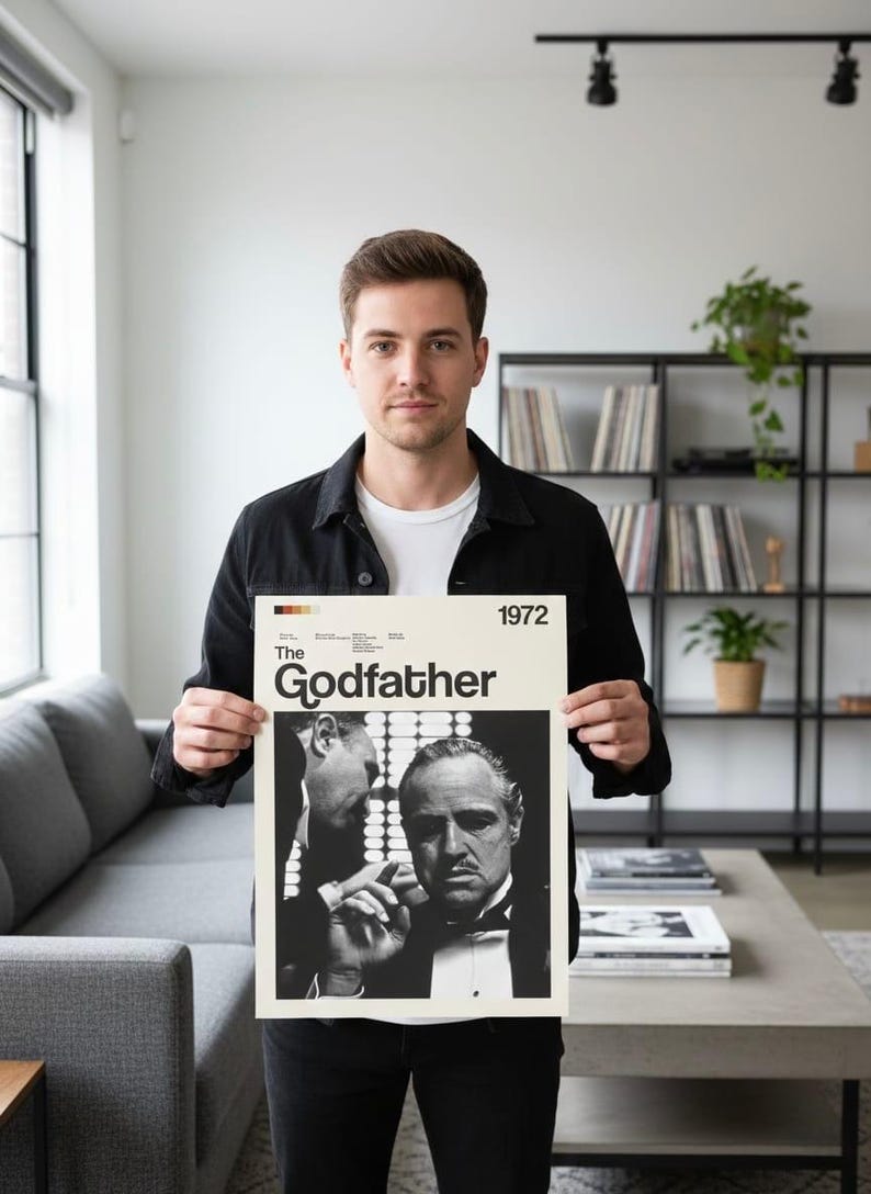Der Pate Filmposter - Don Corleone, Mafia Film, Kino Deko Bild 3