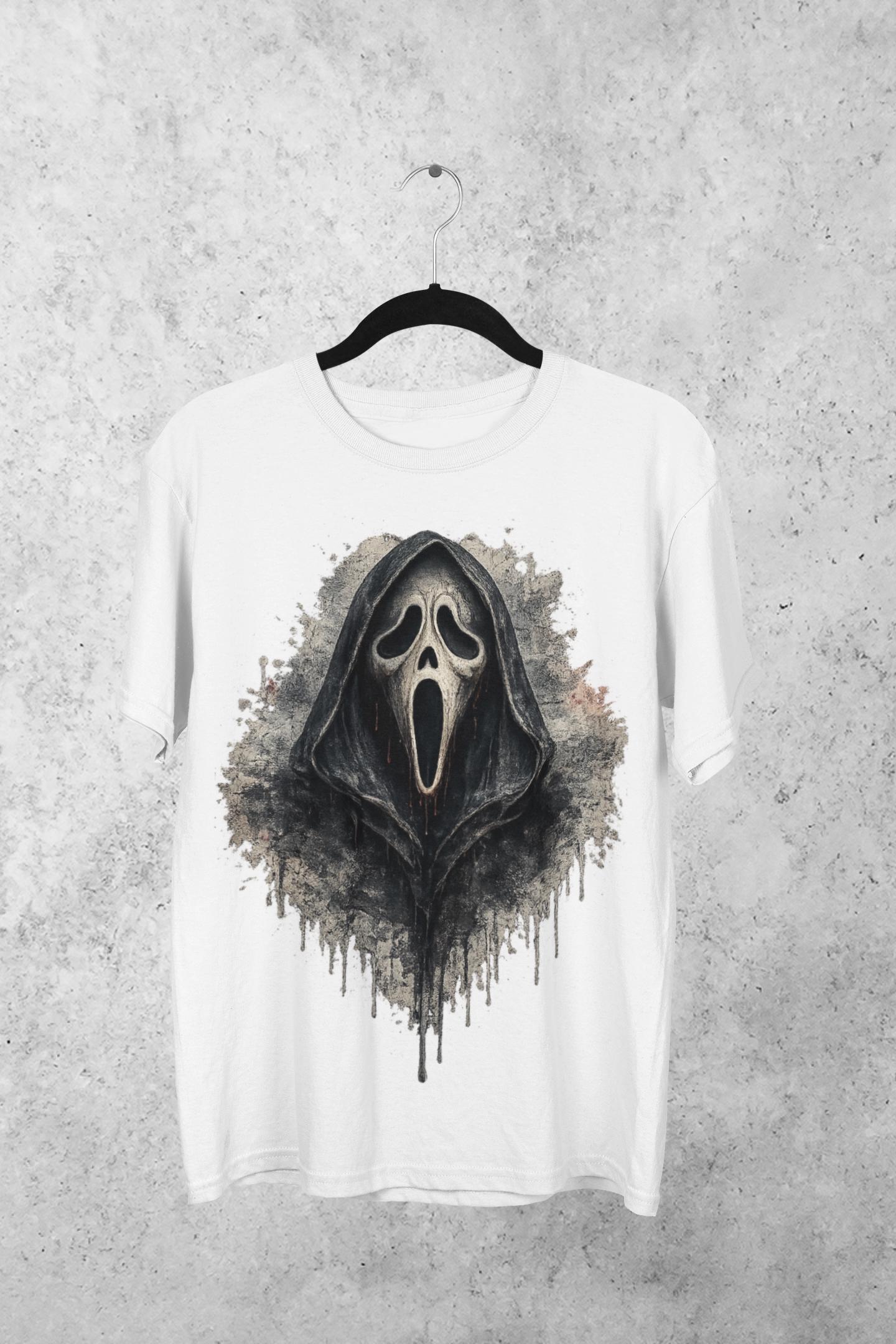 Ghost Mask PNG, Grunge Horror Face, Dripping Texture Sublimation ...