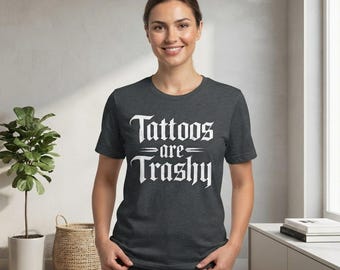 Gothic Old English Tattoo Lover Shirt, Edgy Streetwear Graphic Tee