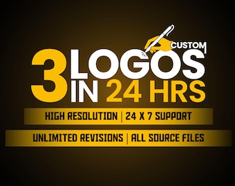 Custom Brand Designs 3 logos in 24 Hours  Professional Business Branding  Unlimited Revisions