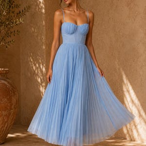 Dusty Blue Mother of the Bride Dress - Etsy