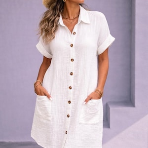 Casual White Dress