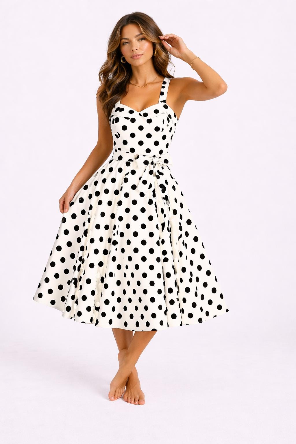 chinese dress ladies Tea-Length A-Line Party Dress with Sheer Bodice– PromGirl main image 1