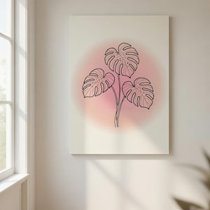 Monstera Rosa - Etsy