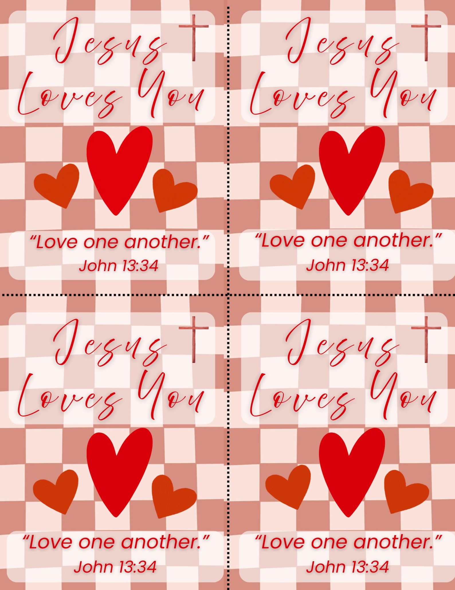 Christian Valentine’s Day Cards Printable | Jesus Loves You | Bible ...
