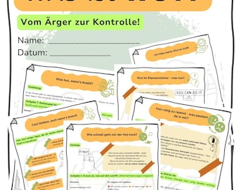 WAS ist WUT? Das Gefühl Wut besser verstehen und konstruktive Wege finden, damit umzugehen. 5 - 6 Klasse. PDF-Download