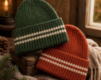 Strickanleitung für Kindermütze (PDF), Wintermütze für Kinder, Familienmütze, Sofort-Download