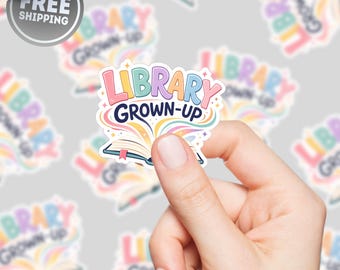 Pegatina para adultos bibliotecarios, paquete de pegatinas para amantes de los libros, pegatina para lectores, regalo para bibliotecarios, calcomanía para amantes de los libros, calcomanía para portátil, regalos para lectores
