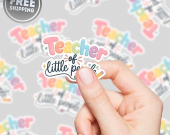 Paquete de pegatinas para maestras de niños pequeños, pegatinas lindas para maestras, regalo para maestras de preescolar, calcomanía para laptop, maestra de jardín de infantes, regalo para educadoras