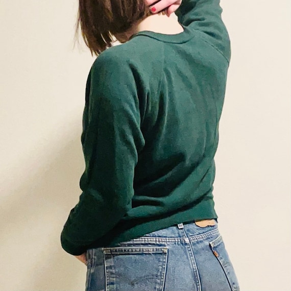 70s Spruce Green Raglan Sweatshirt
