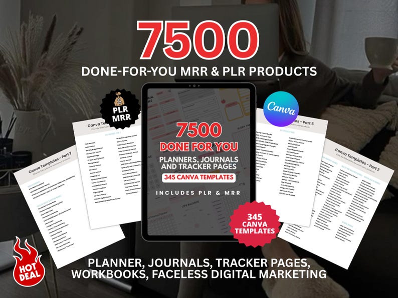 7500 Done for You Digital Product Pages | PLR & MRR Resell Rights ...