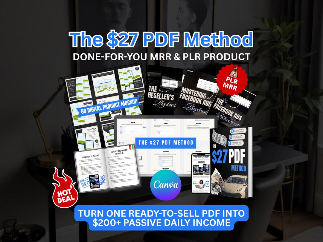 The PDF Method | Done For You Digital Product | Master Resell Rights | Make Money Online G