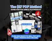 The PDF Method | Done For You Digital Product | Master Resell Rights | Make Money Online Guide | PLR & MRR | Canva Templates editable Guide