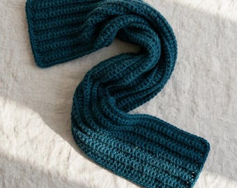 Häkelanleitung für einen Unisex-Winterschal (PDF) in 3 Längen, einfache Häkelanleitung mit Fransen, digitaler Download