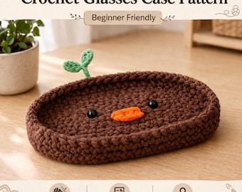 Crochet Glasses Case Pattern | Easy Sunglasses Pouch for Beginners | Cute Eyeglass Holder PDF | Instant Download