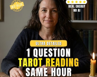 Lectura de Tarot con 1 Pregunta / Entrega en la misma hora / Lectura Psíquica Honesta / Guía y Claridad Instantáneas con el Tarot