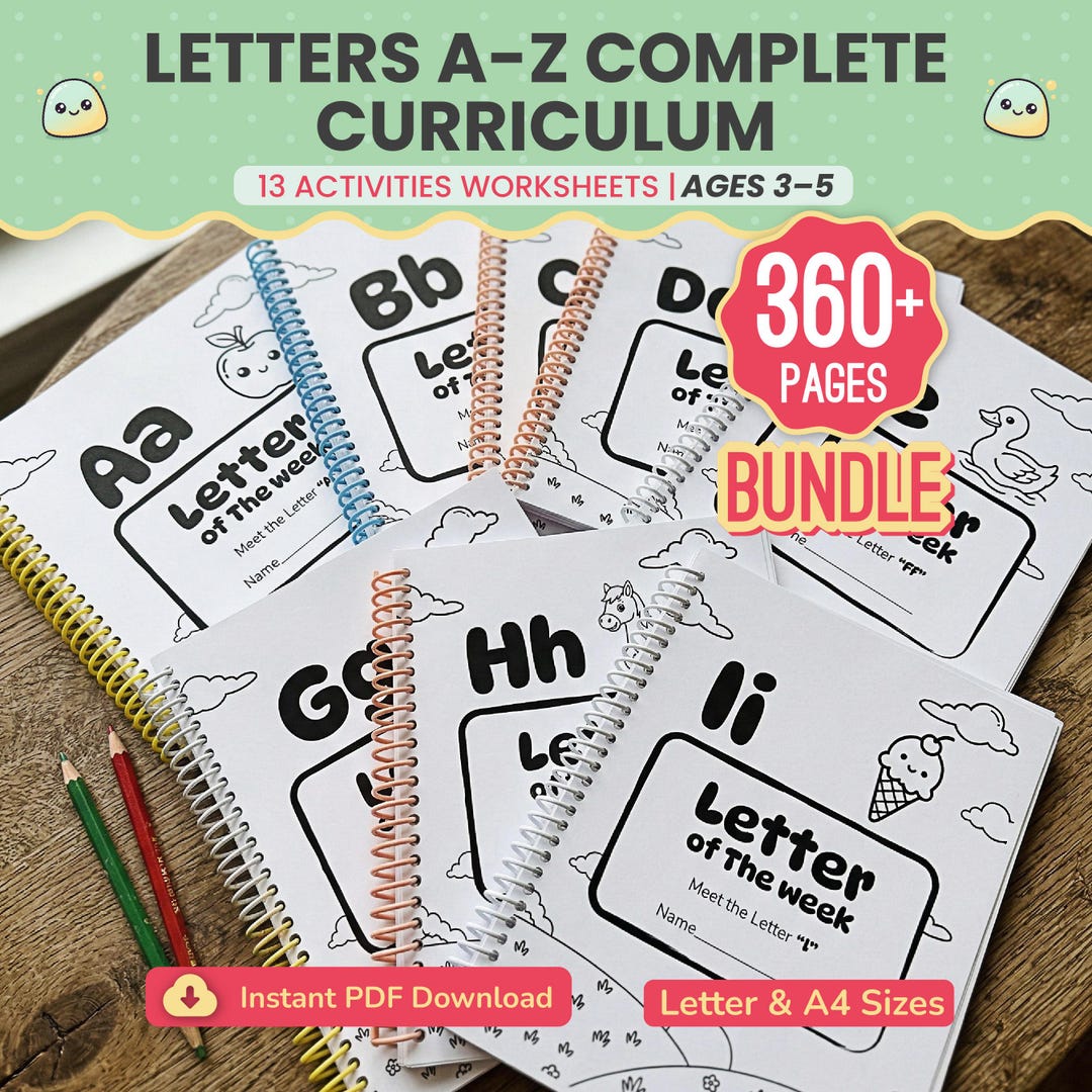 Preschool Curriculum Printable Alphabet Worksheets A–Z | Alphabet