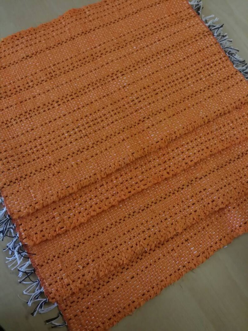 Orange Placemats Handwoven Placemats Table Mat Place Etsy