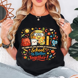 Cute Back to School Teacher Shirt Design, Preschool Kindergarten Tee, Primary Education Apparel, Classroom Community Top, Youth Student Gift