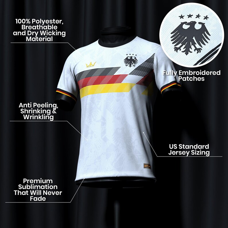 Custom Germany Heritage Custom Football Jersey