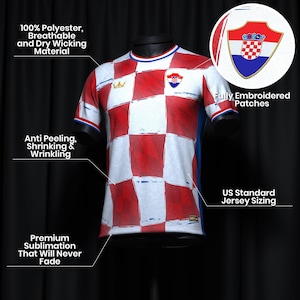 Custom Croatia Heritage Custom Football Jersey