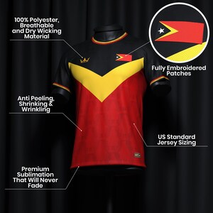 Custom Timor-Leste Heritage Custom Football Jersey