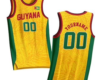 Custom Custom Guyana Heritage Custom Basketball Jersey
