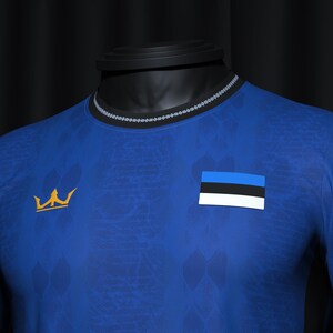 Estonia Heritage custom voetbalshirt – gratis personalisatie, gratis levering afbeelding 5