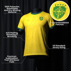 Custom Brazil Heritage Custom Football Jersey