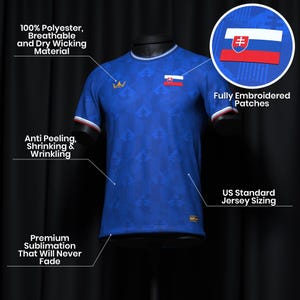 Custom Slovakia Heritage Custom Football Jersey