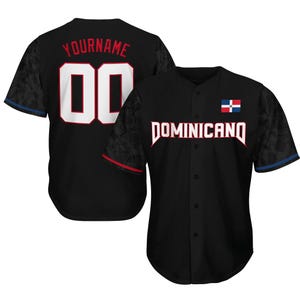 Dominican Republic Heritage Baseball Jersey – Free Personalisation, Free Delivery