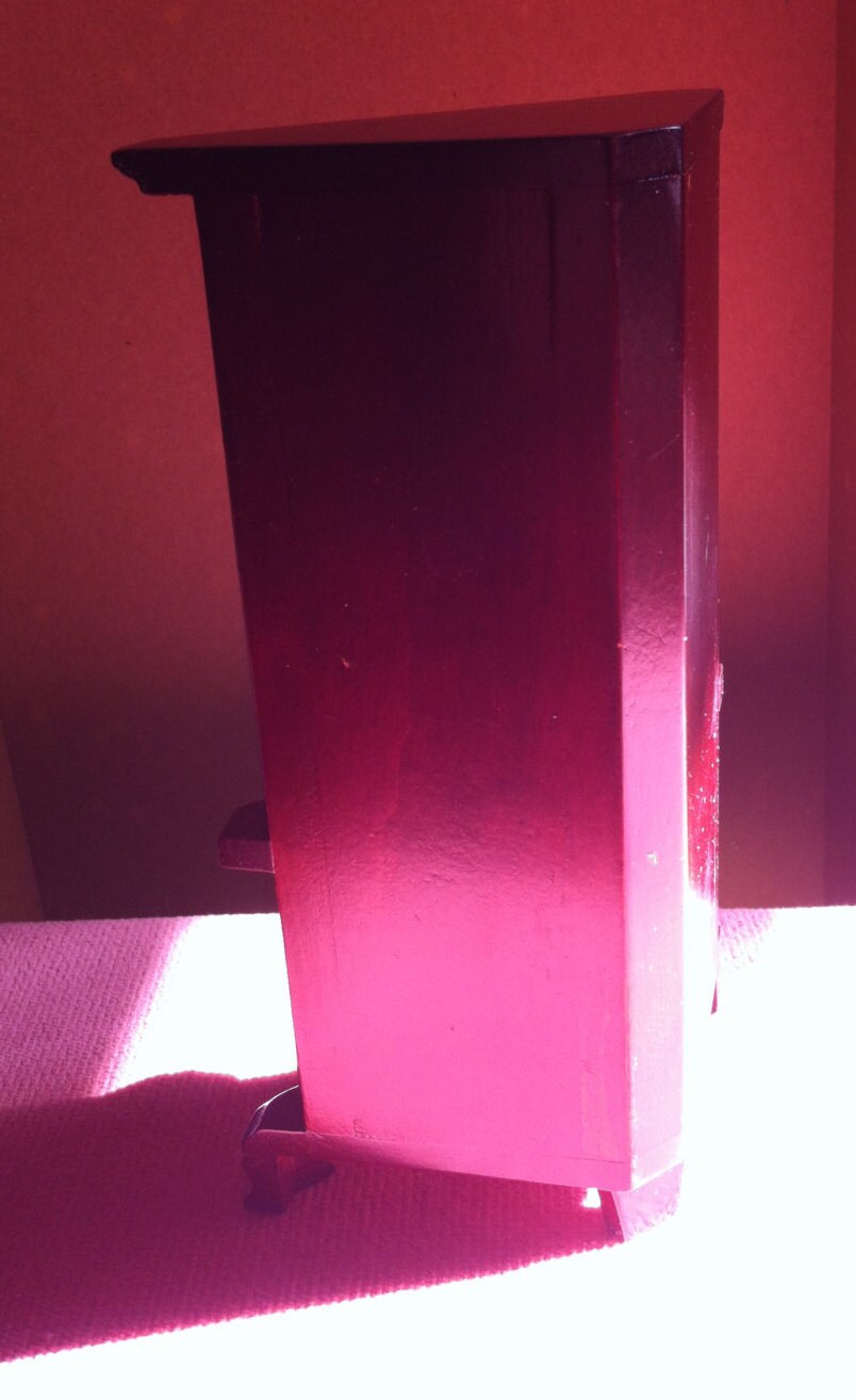 Mahogany Corner for Dollhouse Etsy