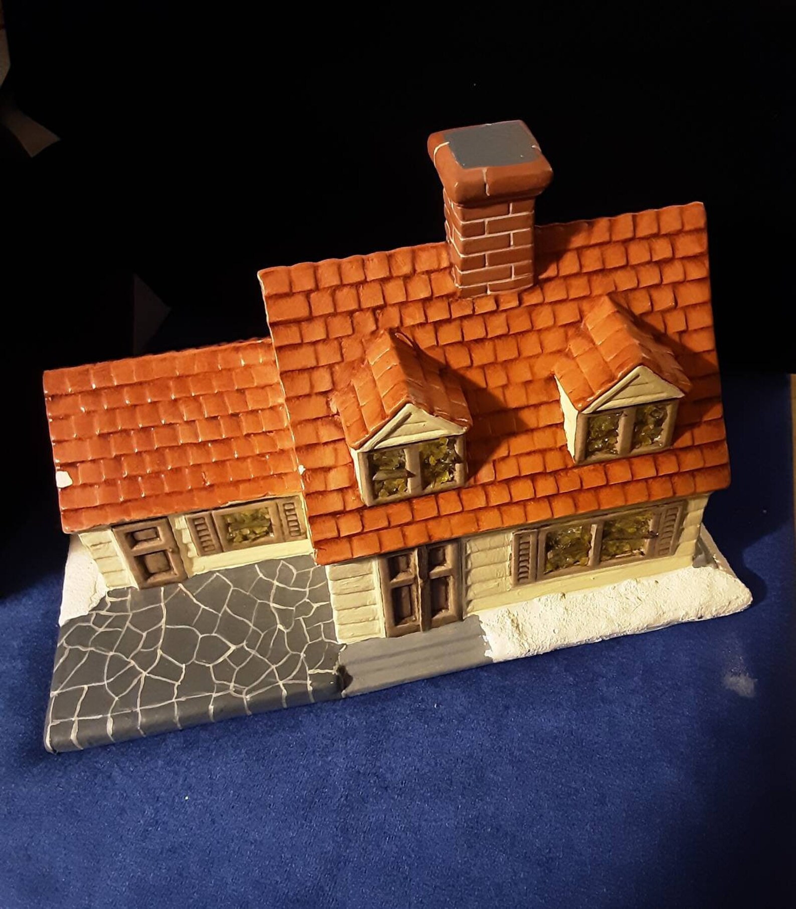 Village HP Vintage Village Houses Handpainted in the Etsy
