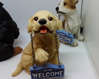 Pets Welcome Guests, Dog Figurines to Greet Your Visitors, 4 inch Figurines