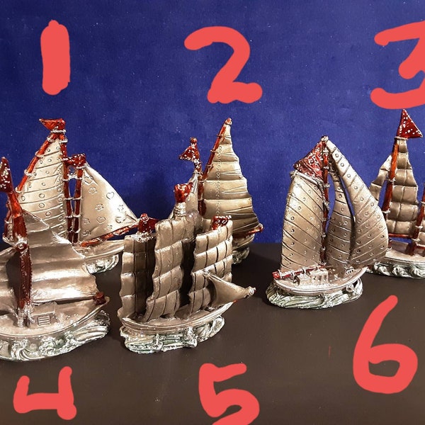 Ships in Pewter, Miniatures,  Miniature Ships, Fleet Choices, 1.5" to 1.75" long