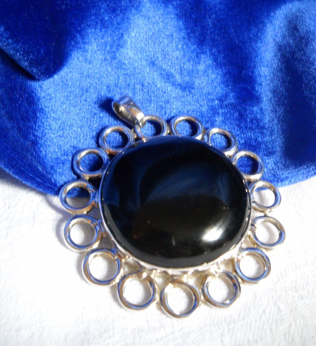 EX LG Sterling Engraveable Pendant, 47.6 Grams, 2 Inches
