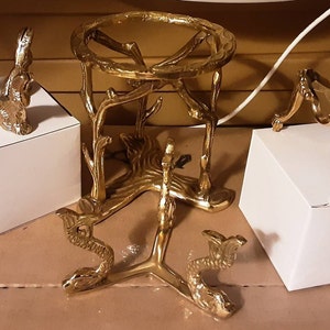 Brass Egg or Paperweight Stands, 1.5&quot; to 3&quot; 6 styles,