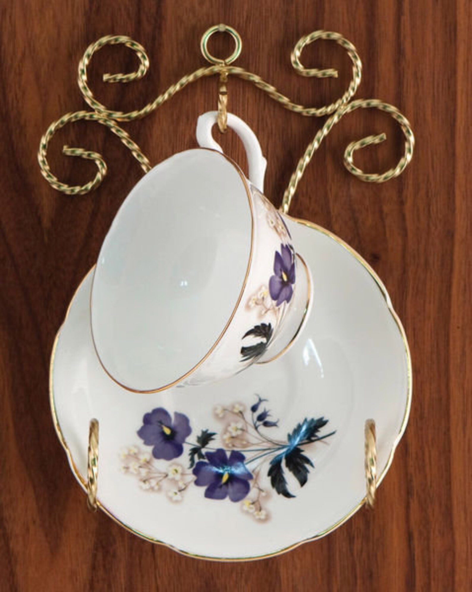Cup & Saucer Hanging Wall Mount 3 Styles to Choose from Cup Etsy