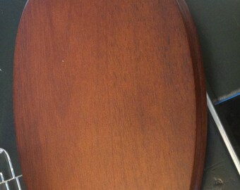Walnut Oval Base for Accent, 8.5 Inches, Protects Table Tops, Enhances Porcelains, Sculptures, Busts