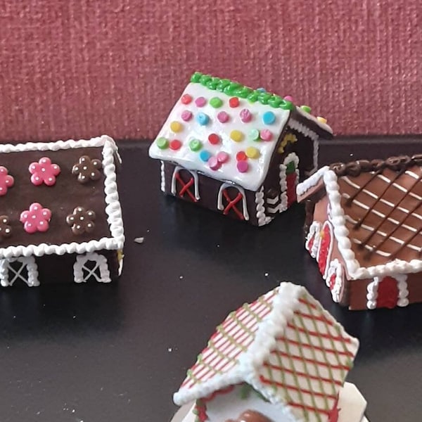 Miniature Gingerbread House Etsy