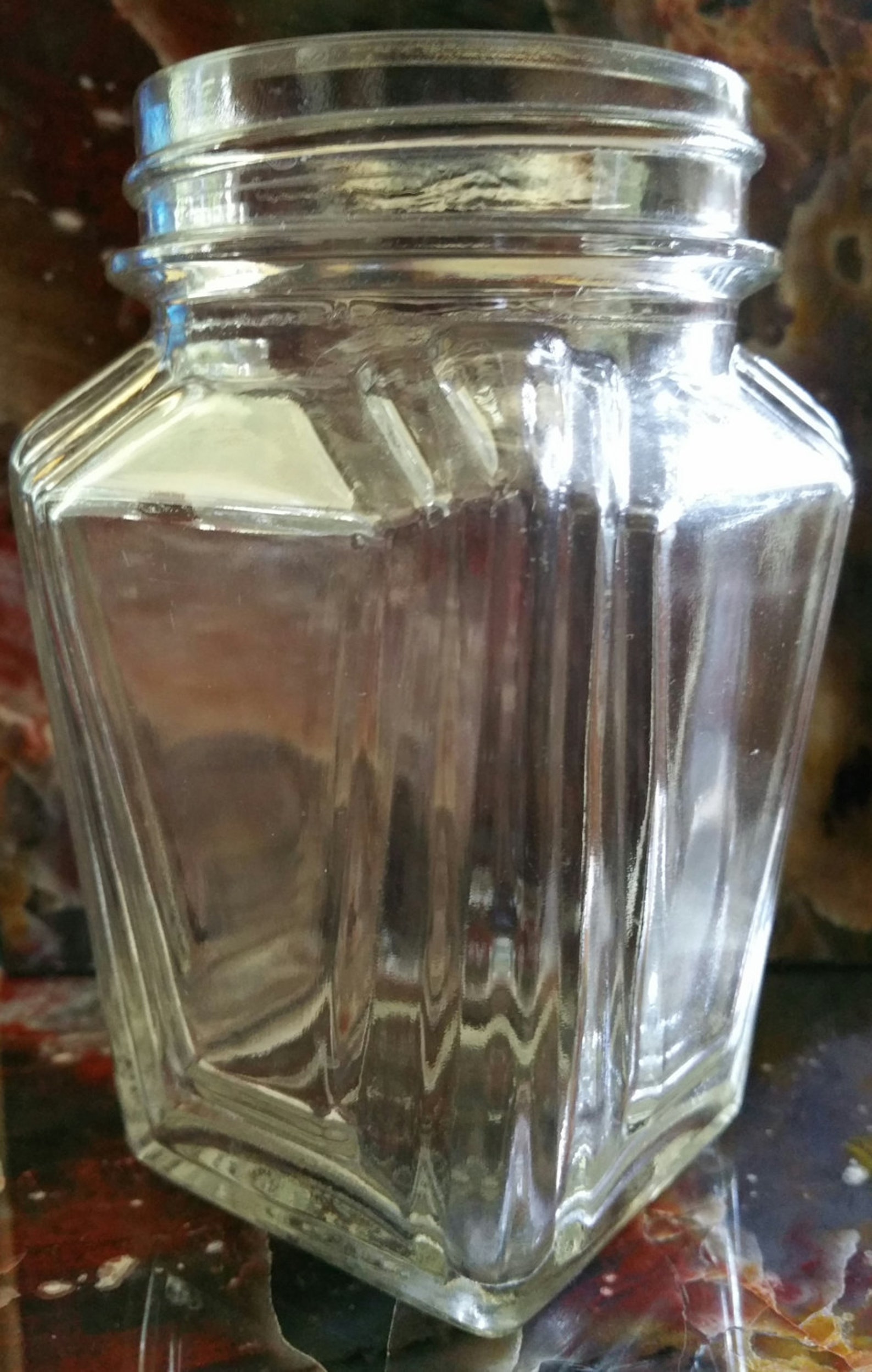 Vintage Glass Jar Patent 86621 McDonald Design for Hart Etsy