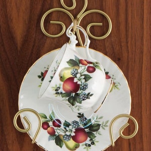 Cup & Saucer Hanging Wall Mount, 3 Styles to Choose from, Cup and Saucer Holder, Great for Display