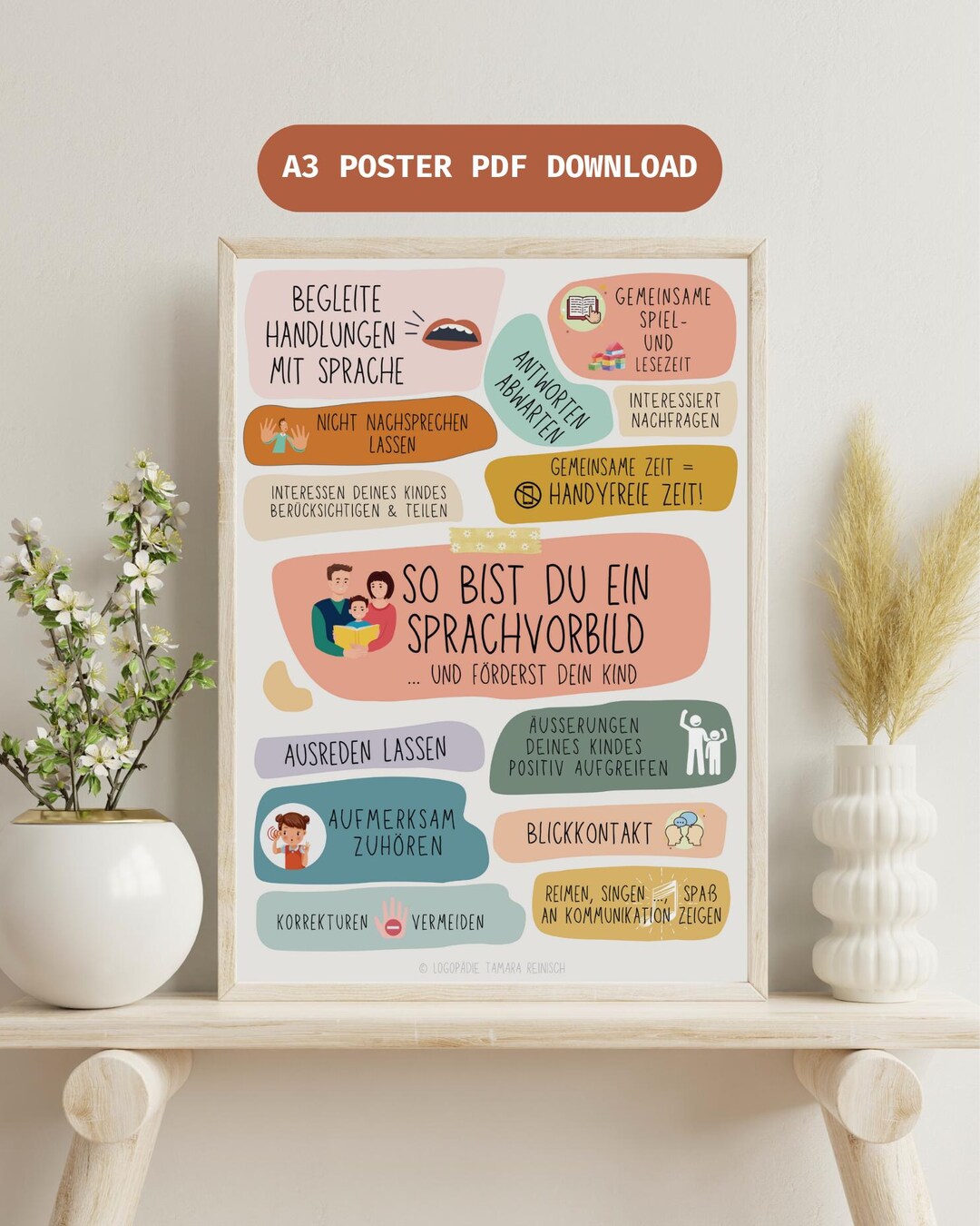 Language Support Poster A3 – Language Development in Everyday Life for ...